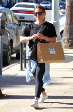 HILARY DUFF Leaves a Gym in Los Angeles 12/07/2017