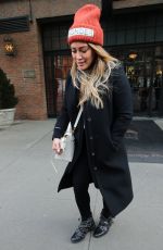 HILARY DUFF Leaves Her Hotel in New York 12/20/2017