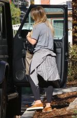 HILARY DUFF Out and About in Los Angeles 12/12/2017