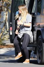 HILARY DUFF Out and About in Los Angeles 12/12/2017