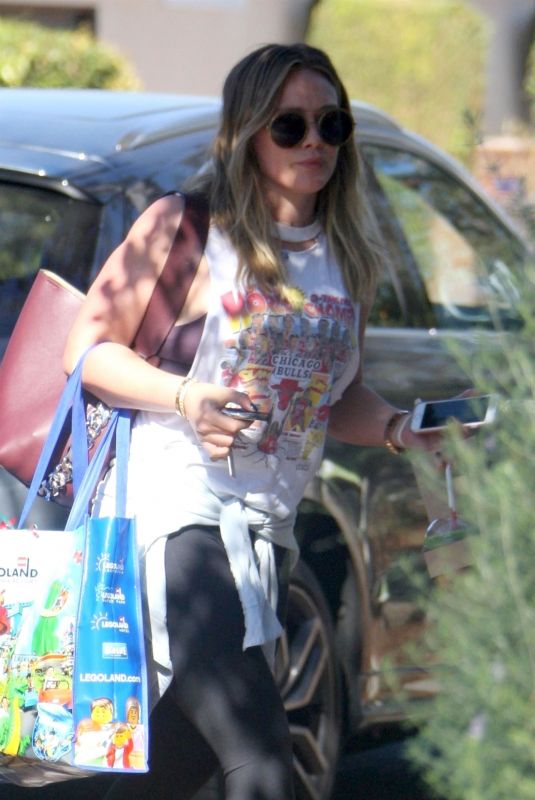 HILARY DUFF Out for Iced Coffee in Studio City 12/01/2017