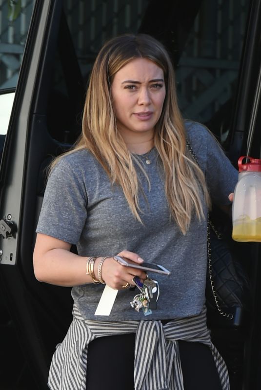 HILARY DUFF Out in Los Angeles 12/12/2017