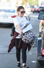 HILARY DUFF Out Shopping in Los Angeles 12/08/2017