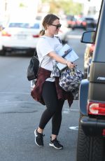 HILARY DUFF Out Shopping in Los Angeles 12/08/2017