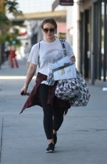 HILARY DUFF Out Shopping in Los Angeles 12/08/2017