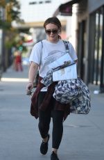 HILARY DUFF Out Shopping in Los Angeles 12/08/2017