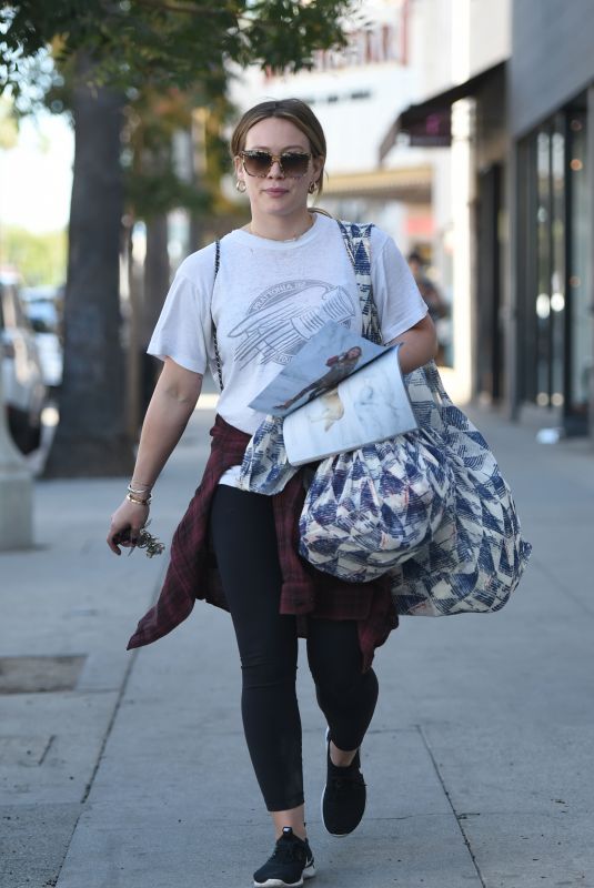 HILARY DUFF Out Shopping in Los Angeles 12/08/2017