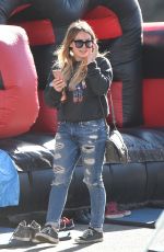 HILARY DUFF Shopping at Farmer