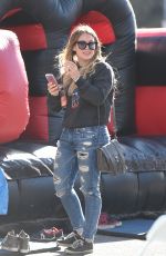 HILARY DUFF Shopping at Farmer