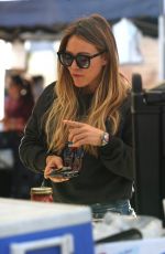 HILARY DUFF Shopping at Farmer