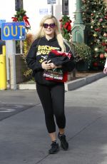 HOLLY MADISON Out Shopping in Los Angeles 12/11/2017