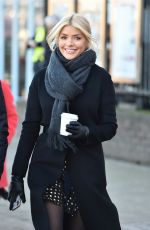 HOLLY WILLOGHBY on the Set of This Morning in London 12/12/2017