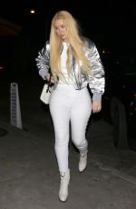 IGGY AZALEA Out for Dinner with Nick Young in West Hollywood 12/17/2017