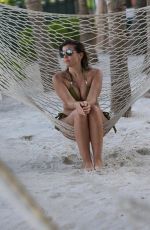 IMOGEN THOMAS in Bikini at a Beach in Miami 12/16/2017