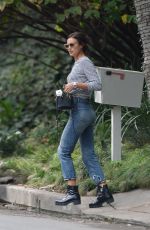 IRINA SHAYK in Jeans Out in Los Angeles 12/10/2017