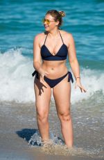 ISKRA LAWRENCE in Bikini at a Beach in Miami 12/11/2017