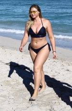 ISKRA LAWRENCE in Bikini at a Beach in Miami 12/11/2017