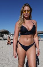 ISKRA LAWRENCE in Bikini at a Beach in Miami 12/11/2017