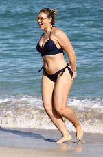 ISKRA LAWRENCE in Bikini at a Beach in Miami 12/11/2017