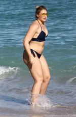 ISKRA LAWRENCE in Bikini at a Beach in Miami 12/11/2017