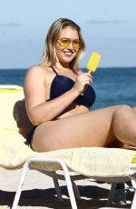 ISKRA LAWRENCE in Bikini at a Beach in Miami 12/11/2017