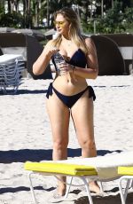 ISKRA LAWRENCE in Bikini at a Beach in Miami 12/11/2017