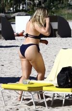 ISKRA LAWRENCE in Bikini at a Beach in Miami 12/11/2017