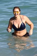 ISKRA LAWRENCE in Bikini at a Beach in Miami 12/11/2017