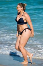 ISKRA LAWRENCE in Bikini at a Beach in Miami 12/11/2017