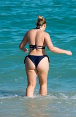 ISKRA LAWRENCE in Bikini at a Beach in Miami 12/11/2017