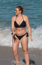 ISKRA LAWRENCE in Bikini at a Beach in Miami 12/11/2017