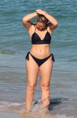 ISKRA LAWRENCE in Bikini at a Beach in Miami 12/11/2017