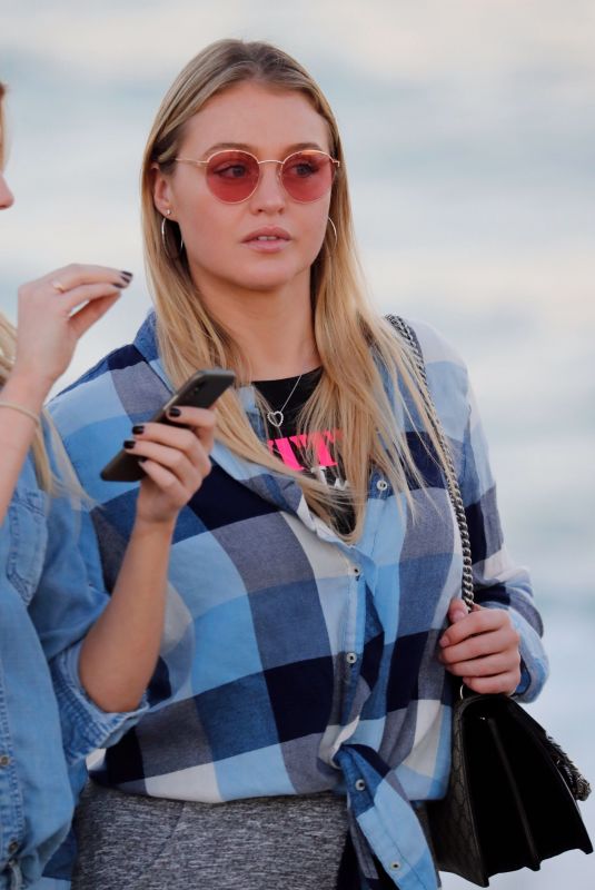 ISKRA LAWRENCE Out at a Beach in Miami 12/10/2017