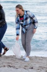 ISKRA LAWRENCE Out at a Beach in Miami 12/10/2017