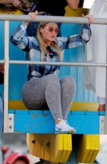 ISKRA LAWRENCE Out at a Beach in Miami 12/10/2017