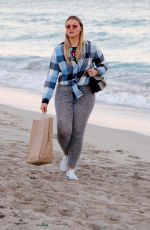 ISKRA LAWRENCE Out at a Beach in Miami 12/10/2017