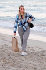 ISKRA LAWRENCE Out at a Beach in Miami 12/10/2017