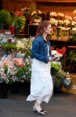 ISLA FISHER Shopping at Bristol Farms in Los Angeles 12/10/2017