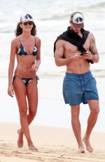 IZABEL GOULART and Kevin Trapp on the Beach in Fernando De Noronha 12/29/2017
