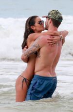 IZABEL GOULART and Kevin Trapp on the Beach in Fernando De Noronha 12/29/2017