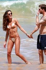 IZABEL GOULART in Bikini and Kevin Trapp at a Beach in Brazil 12/25/2017
