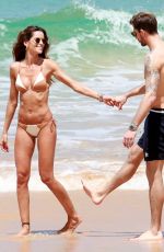 IZABEL GOULART in Bikini and Kevin Trapp at a Beach in Brazil 12/25/2017