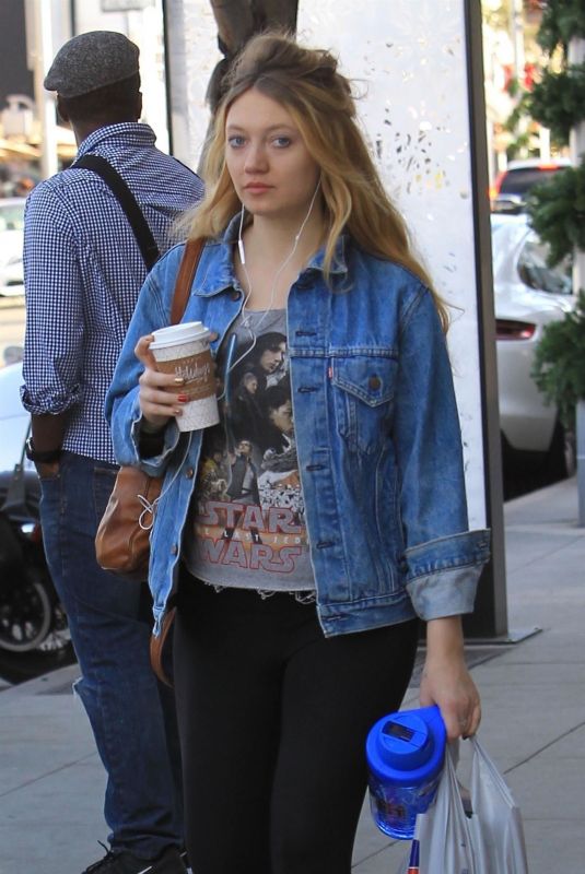 JACQUELINE EMERSON Out Shopping in Beverly Hills 12/18/2017