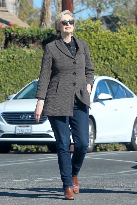 JANE LYNCH Out Shopping in Hollywood 12/27/2017