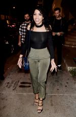 JASMIN SAVOY BROWN Leaves Catch LA in Los Angeles 12/06/2017