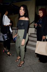 JASMIN SAVOY BROWN Leaves Catch LA in Los Angeles 12/06/2017