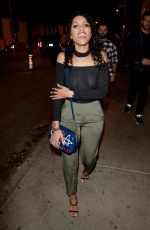 JASMIN SAVOY BROWN Leaves Catch LA in Los Angeles 12/06/2017