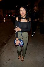 JASMIN SAVOY BROWN Leaves Catch LA in Los Angeles 12/06/2017