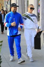 JASMINE SANDERS and Terrence J Out Shopping in Beverly Hills 12/24/2017