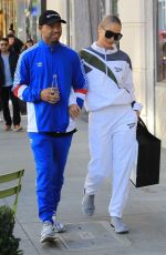 JASMINE SANDERS and Terrence J Out Shopping in Beverly Hills 12/24/2017